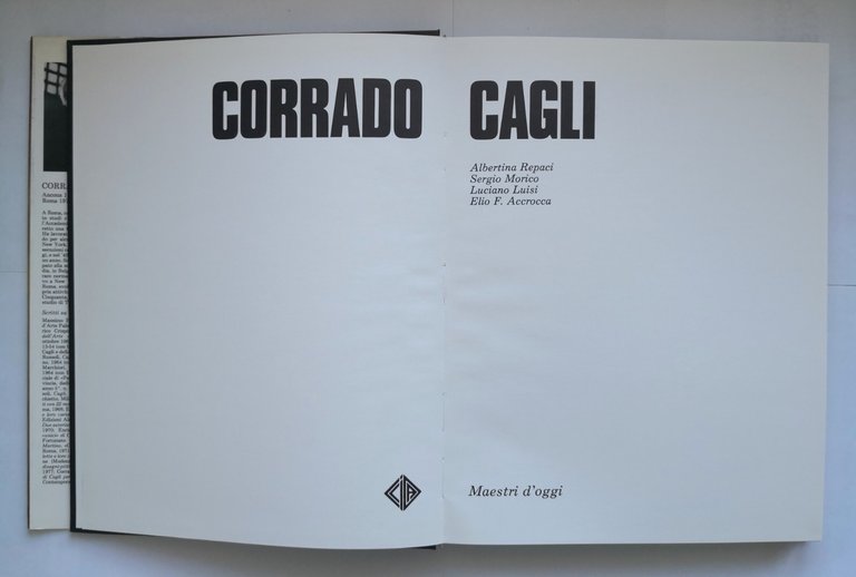 CORRADO CAGLI di Repaci Morico Luisi Accrocca 1983 CIDAC libro …