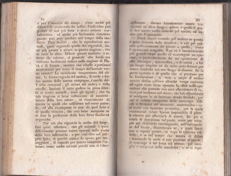 CORSO COMPLETO DI CHIRURGIA VETERINARIA Volume 1 Vincenzo Mazza 1827 …