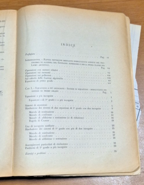 CORSO DI ALGEBRA Giuseppe e Federico Bartolozzi 1962 Le Monnier …