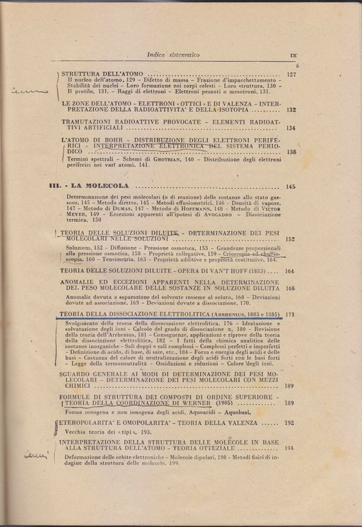 CORSO DI CHIMICA GENERALE Umberto Sborgi 1946 editrice scientifica Libro …