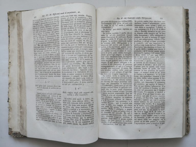 CORSO DI CODICE CIVILE Delvincourt volume 3 4 Libro 1842 …