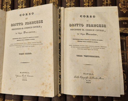 CORSO DI DIRITTO CIVILE SECONDO IL CODICE FRANCESE Duranton 20 …