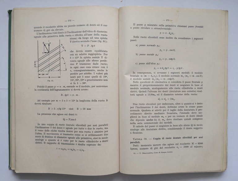 CORSO DI DISEGNO TECNICO Ubaldo Bracalenti 1951 Lattes Libro tecnici …