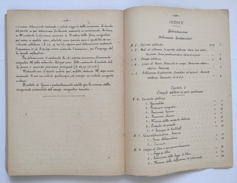 CORSO DI ELETTROTECNICA parte 1 di Basilio Focaccia 1948 Tumminelli …
