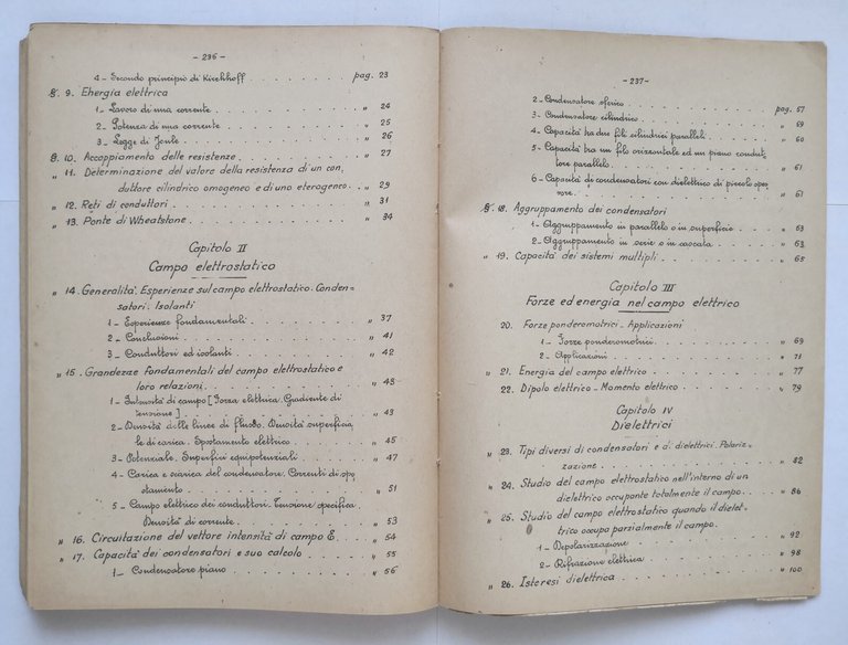 CORSO DI ELETTROTECNICA parte 1 di Basilio Focaccia 1948 Tumminelli …