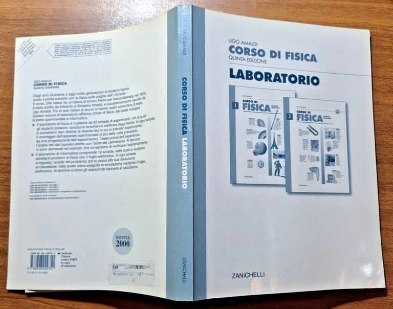 CORSO DI FISICA LABORATORIO di Ugo Amaldi 2004 Zanichelli Libro