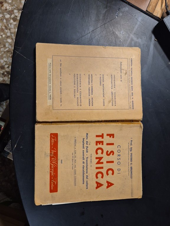 CORSO DI FISICA TECNICA Volume 2 Pietro Brunelli moto fluidi …