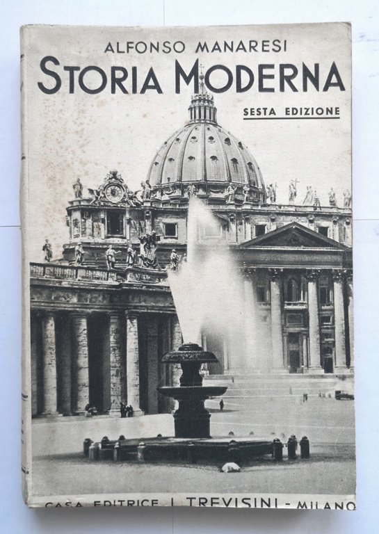CORSO DI STORIA Alfonso Manaresi 3 libri 1940 Trevisini moderna …