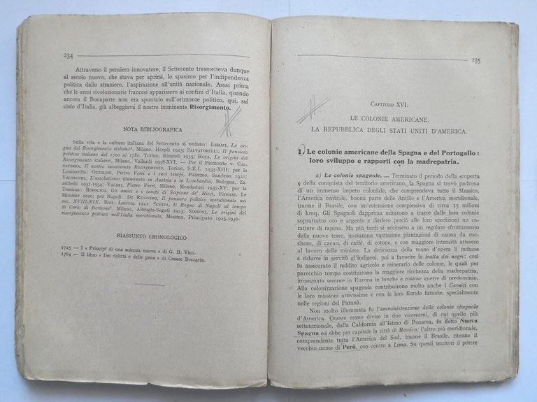 CORSO DI STORIA Alfonso Manaresi 3 libri 1940 Trevisini moderna …
