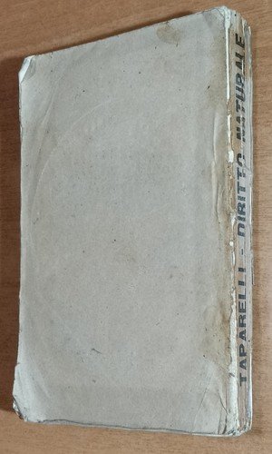 CORSO ELEMENTARE DI NATURAL DIRITTO di Luigi Taparelli 1857 libro …