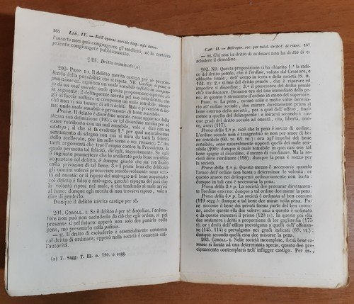 CORSO ELEMENTARE DI NATURAL DIRITTO di Luigi Taparelli 1857 libro …