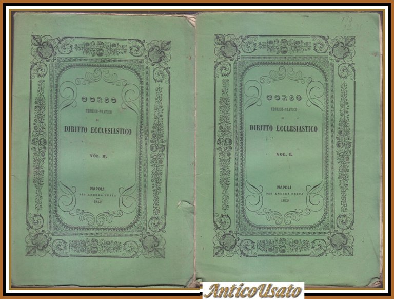 CORSO TEORICO PRATICO DI DIRITTO ECCLESIASTICO Bartolomeo Guida 2 volumi … | Immagine Gallery 1