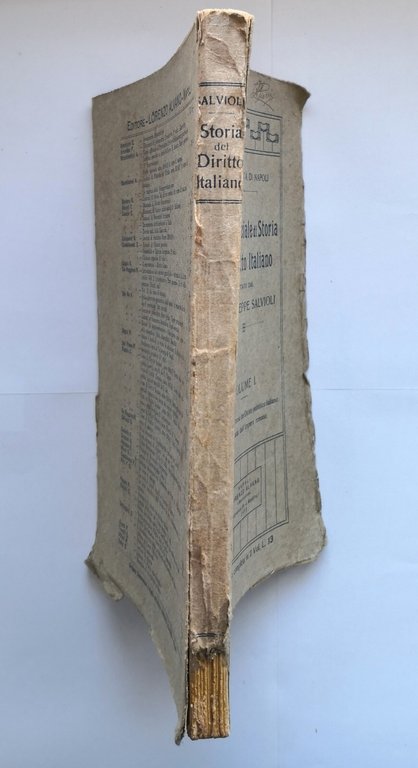 CORSO UFFICIALE DI STORIA DEL DIRITTO ITALIANO Giuseppe Salvioli volume …