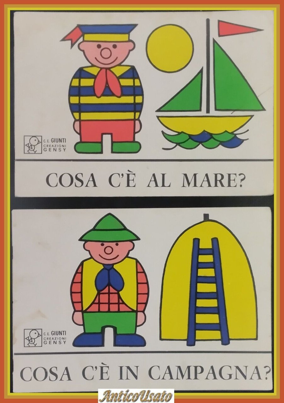 COSA C'È IN CAMPAGNA AL MARE 2 album 1967 Giunti …