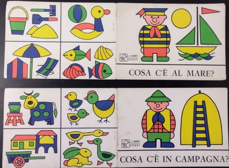COSA C'È IN CAMPAGNA AL MARE 2 album 1967 Giunti …