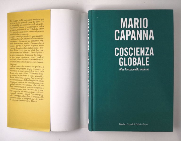 COSCIENZA GLOBALE di Mario Capanna 2006 Baldini Castoldi Dalai Libro …