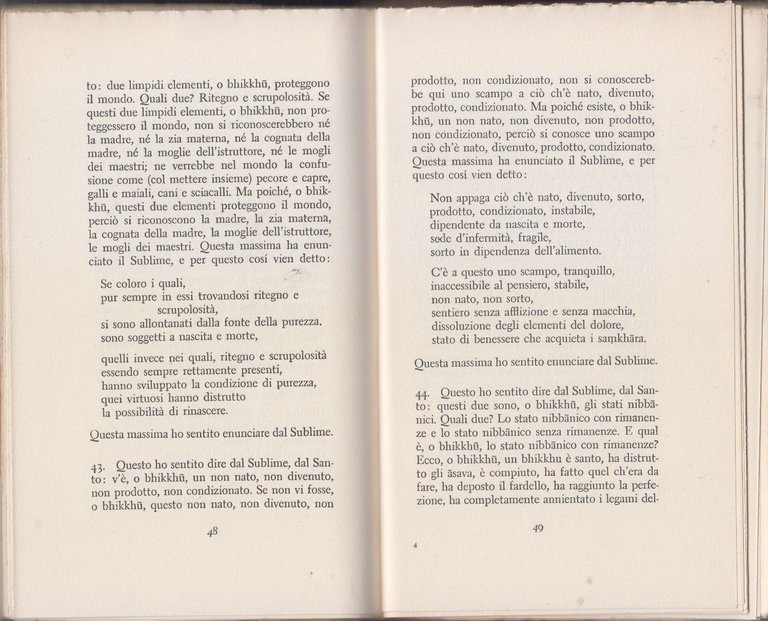 COSÌ È STATO DETTO Iti Vuttaka Canone Buddistico 1968 Boringhieri …