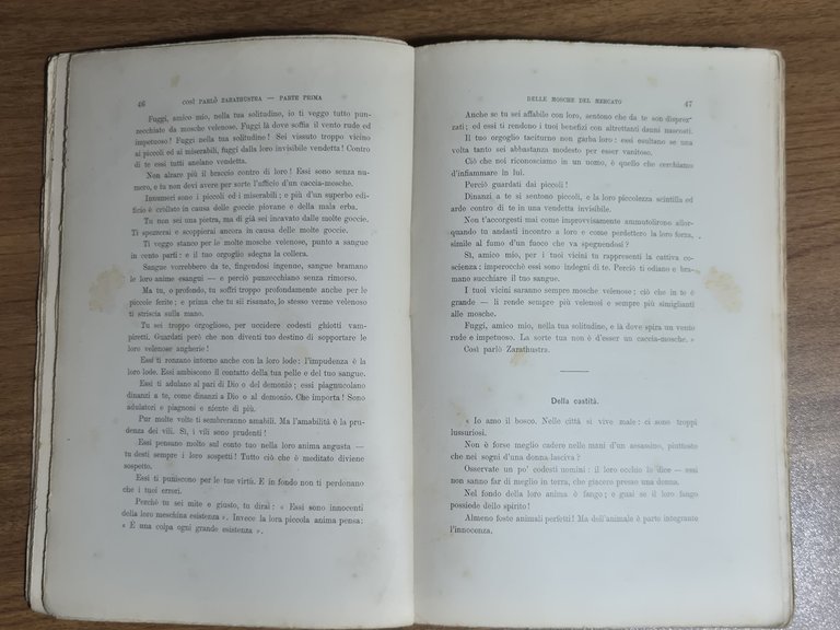 COSÍ PARLÒ ZARATHUSTRA di Federico Nietzsche 1899 Bocca I edizione … | Immagine Gallery 10