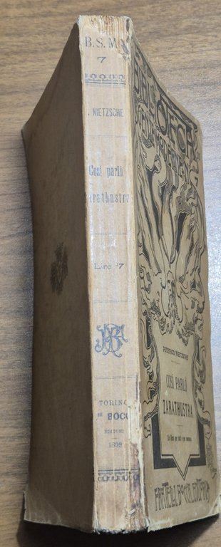 COSÍ PARLÒ ZARATHUSTRA di Federico Nietzsche 1899 Bocca I edizione … | Immagine Gallery 2