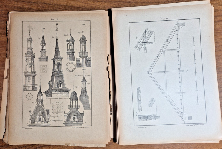 COSTRUZIONI IN LEGNO Atlante di Breymann 1927 Libro TRATTATO COSTRUZIONI …