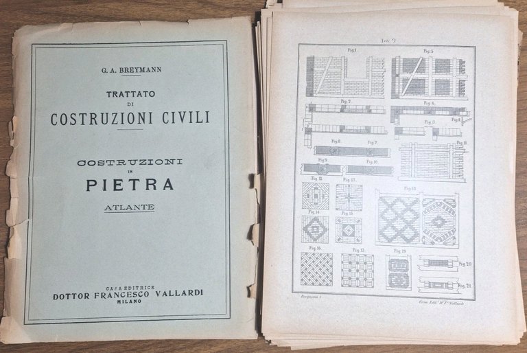 COSTRUZIONI IN PIETRA Atlante di Breymann 1926 Libro TRATTATO COSTRUZIONI … | Immagine Gallery 2