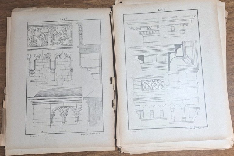 COSTRUZIONI IN PIETRA Atlante di Breymann 1926 Libro TRATTATO COSTRUZIONI …