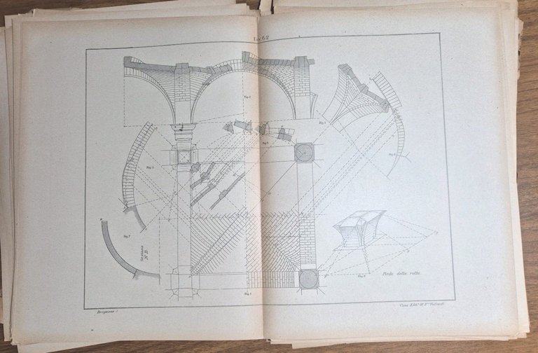 COSTRUZIONI IN PIETRA Atlante di Breymann 1926 Libro TRATTATO COSTRUZIONI …