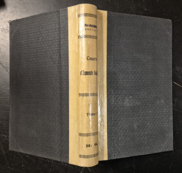 COURS D'ECONOMIE POLITIQUE 3 volumi di Michel Chevalier 1851 libro …