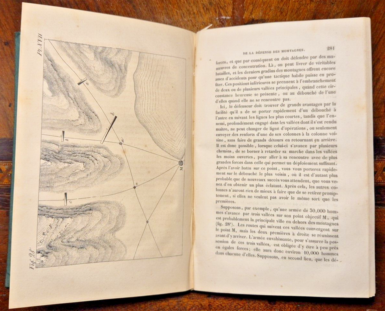 COURS DE TACTIQUE di Guillaume Henri Dufour 1840 Cherbuliez Libro …