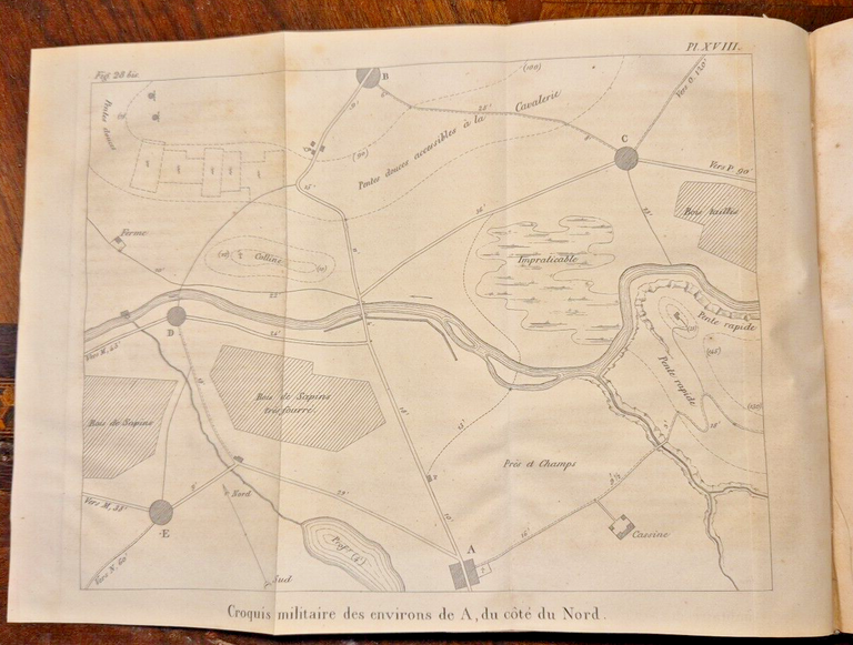 COURS DE TACTIQUE di Guillaume Henri Dufour 1840 Cherbuliez Libro …