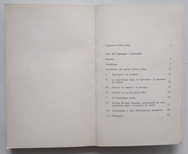 CRISI DEL LINGUAGGIO E PSICANALISI di Alfred Lorenzer 1975 Laterza …