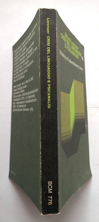 CRISI DEL LINGUAGGIO E PSICANALISI di Alfred Lorenzer 1975 Laterza …