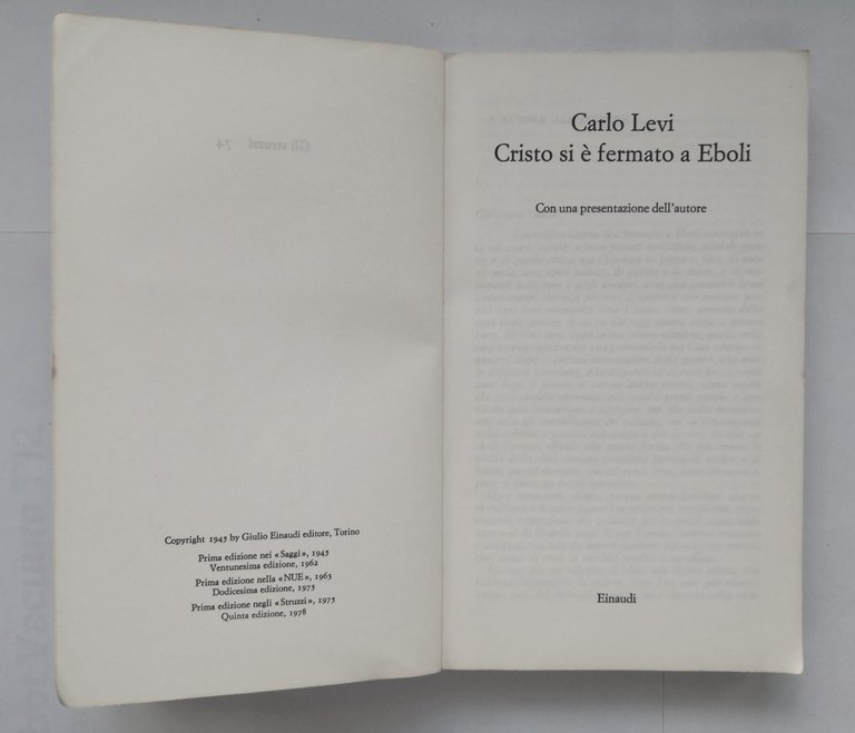 CRISTO SI È FERMATO A EBOLI di Carlo Levi 1978 …