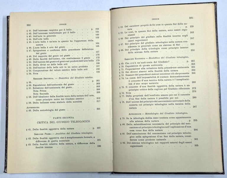 CRITICA DEL GIUDIZIO di Emmanuele Kant 1963 Laterza Bari Libro | Immagine Gallery 6
