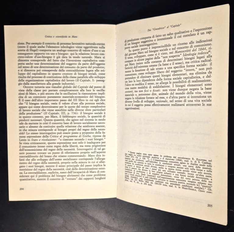 CRITICA E SCIENTIFICITÁ IN MARX di Pier Aldo Rovatti 1973 …