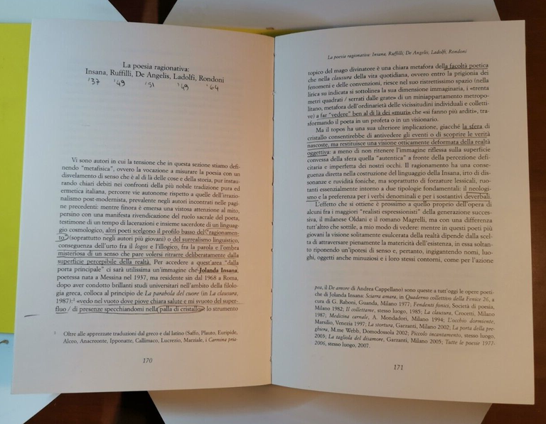 CRITICO E TESTIMONE di Pegorari storia militante della poesia italiana …