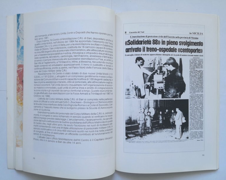 CROCE ROSSA ITALIANA Bari 1965 1989 libro comitato provinciale centenario …