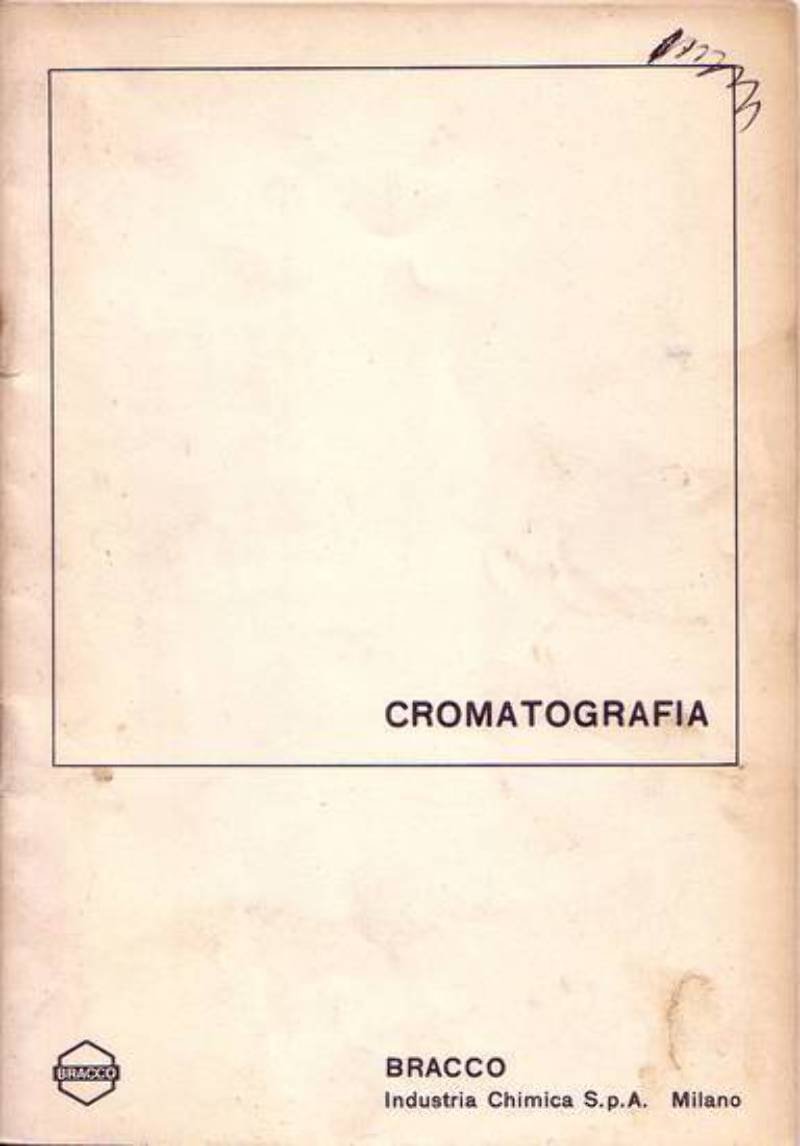 CROMATOGRAFIA Bracco industria chimica anni '80 libro manuale