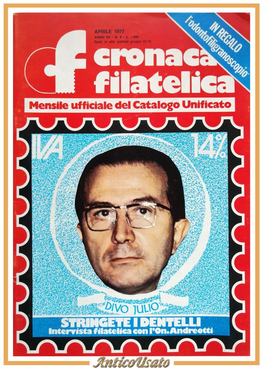 CRONACA FILATELICA aprile NUMERO 8 1977 Cifsud RIVISTA Francobolli Monete