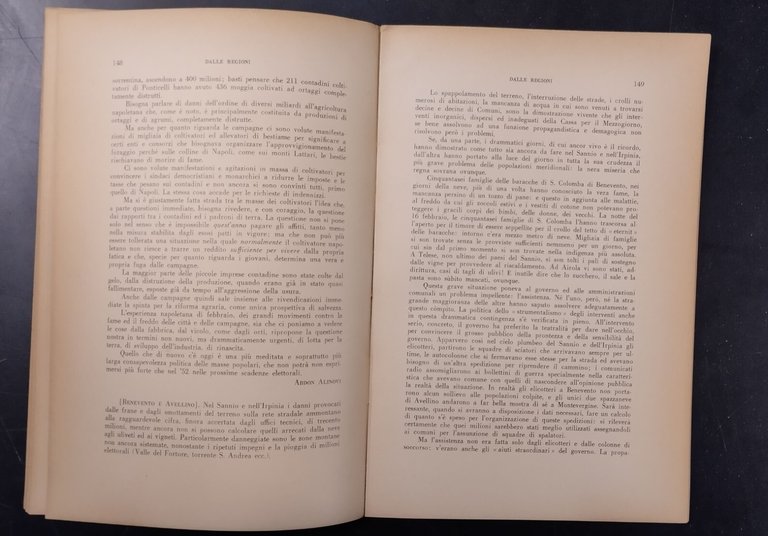 CRONACHE MERIDIONALI RIVISTA MENSILE NUMERO 3 1956 conseguenze maltempo regioni