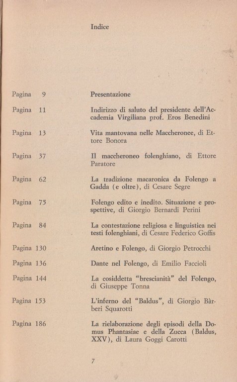 CULTURA LETTERARIA E TRADIZIONE POPOLARE IN TEOFILO FOLENGO 1979 Libro …