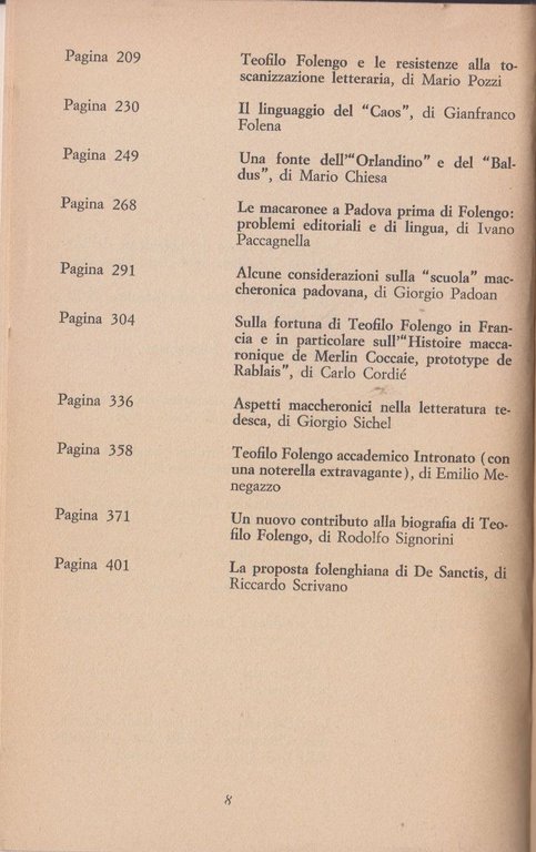 CULTURA LETTERARIA E TRADIZIONE POPOLARE IN TEOFILO FOLENGO 1979 Libro …