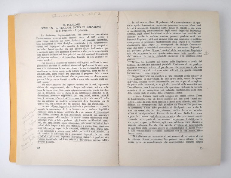 CULTURA POPOLARE DIALETTICA CONTESTUALITÀ di Giovanni Bronzini libro 1980 Dedalo