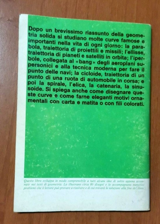 CURVE NELLO SPAZIO di Donovan Johnson 1969 Zanichelli Libro Matematica …