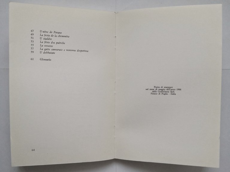 CUSSE GUSTE DESPERATE PE LA VITE di Maria D'Apolito Conese …