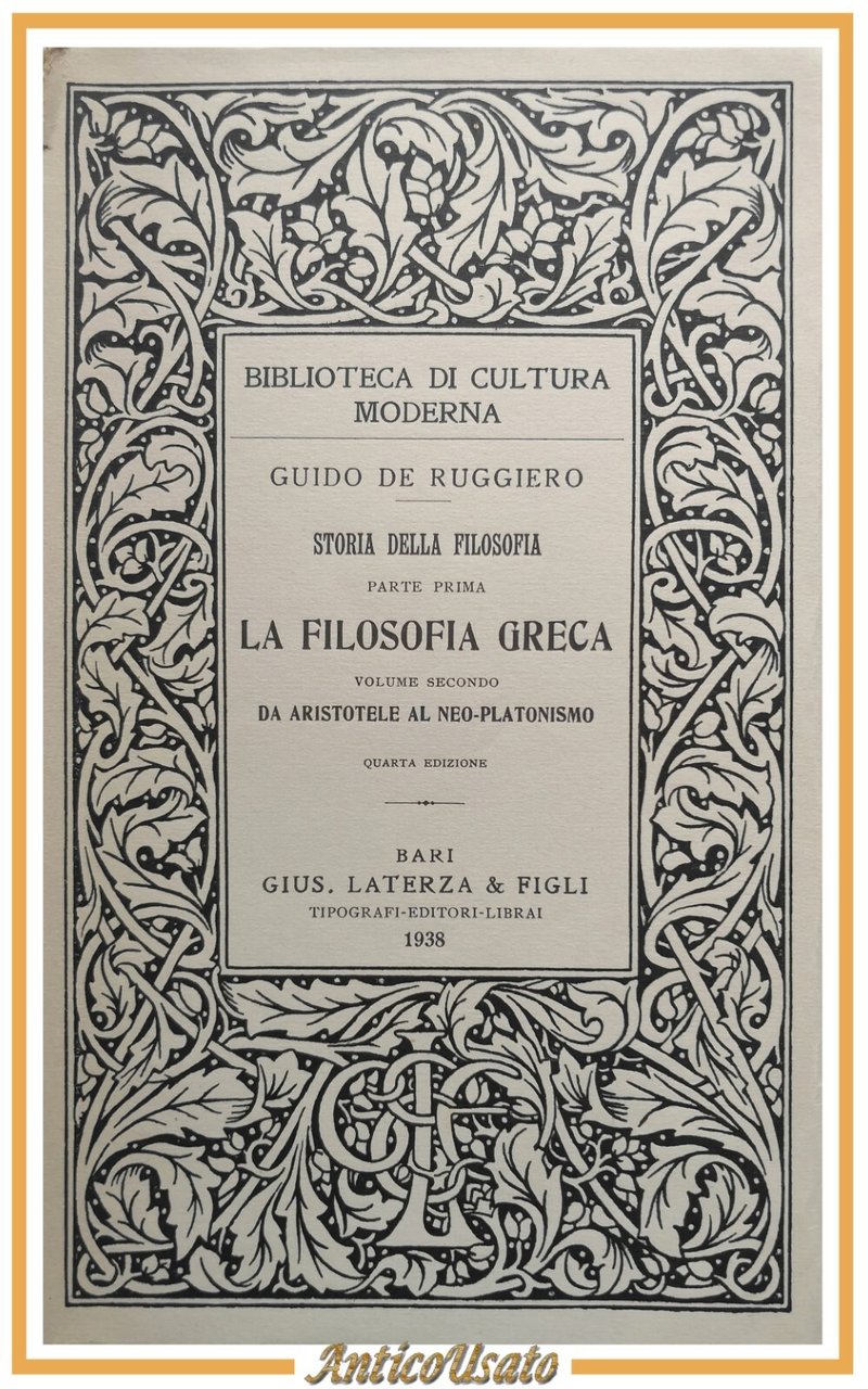 Da Aristotele al Neo Platonismo LA FILOSOFIA GRECA di Guido …