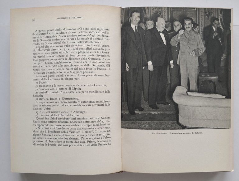 DA TEHERAN A ROMA di Winston Churchill 1955 Mondadori Libro …