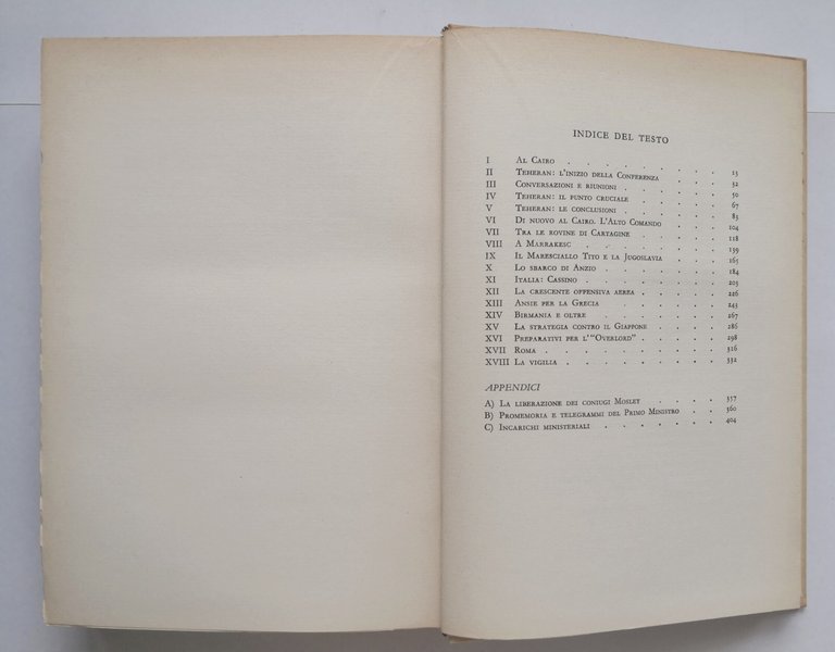 DA TEHERAN A ROMA di Winston Churchill 1955 Mondadori Libro …