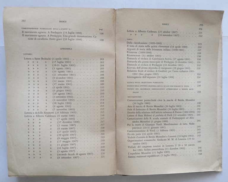 DAGLI INIZI ALL'ULTIMA SOSTA IN ROMAGNA di Benito Mussolini 1951 …