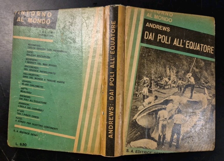 DAI POLI ALL'EQUATORE di Roy Chapman Andrews 1933 Editrice Genio …